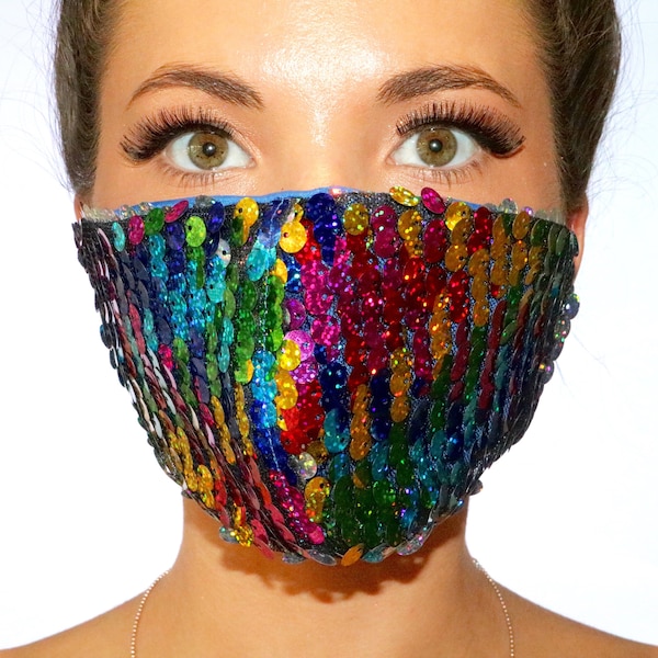 Sequin Mask Etsy