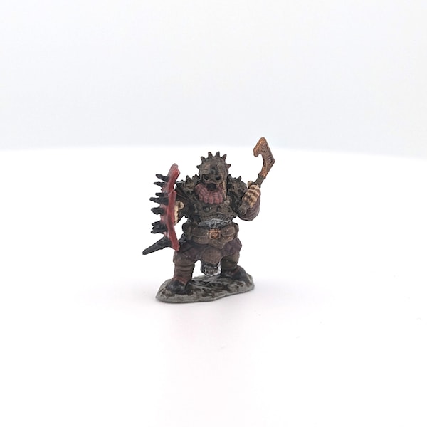Shield Dwarf with Battle Axe - Hand Painted Miniature - Tabletop RPG