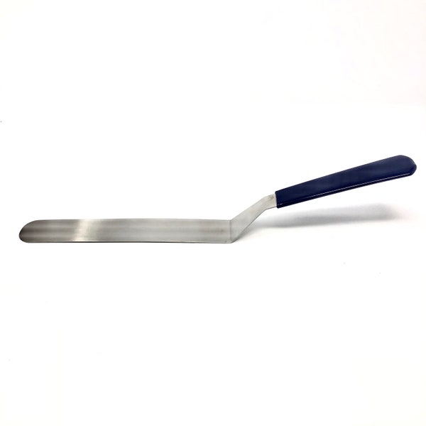 Stainless Steel Frosting Icing Spatulas with Comfortable Handle Angled Baking Knife - 8" Offset Bayonet Blade, 14" Length