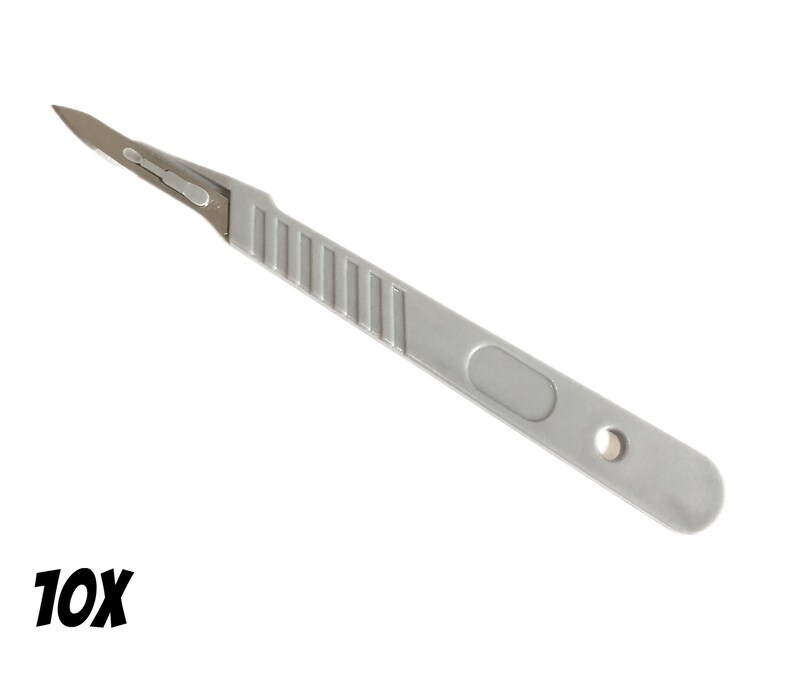 Medical Use Crafting and Miniature Handy Work Designing Signs 10 Pack of Disposable Scalpels #13 for Cardmaking