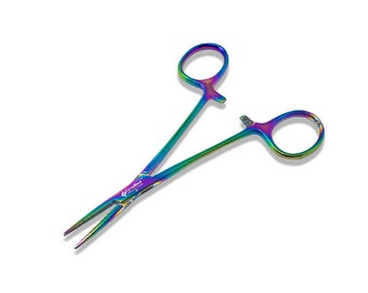 Forceps haute voltige autoclavable Kelly Hemostat Forceps Multi Rainbow Color, acier inoxydable (disponible en pointes droites ou incurvées)