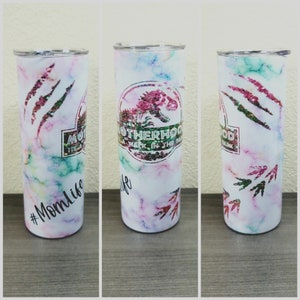 Motherhood is a Walk in the Park | 20oz Tumbler | Skinny Tumbler | Mom Life | Skull | Sublimation