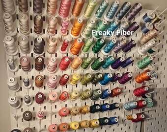 Serger and embroidery thread hooks - Skadis Board