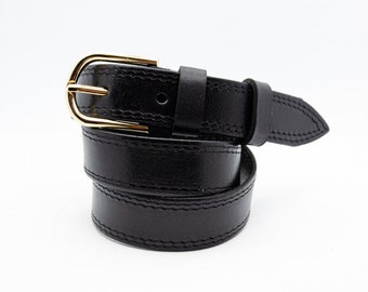 Ceinture en cuir noir, Ceinture en cuir, Ceinture en cuir véritable, Ceinture femme, Ceinture en cuir pour femmes, Ceinture, Ceinture noire, Cadeau pour elle, Cadeau pour femmes