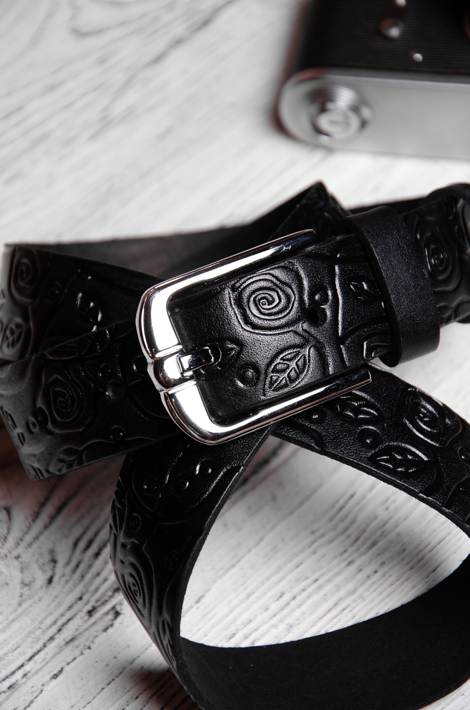 Black Belt Women With Gift Box Leather Belt Women Leather Etsy