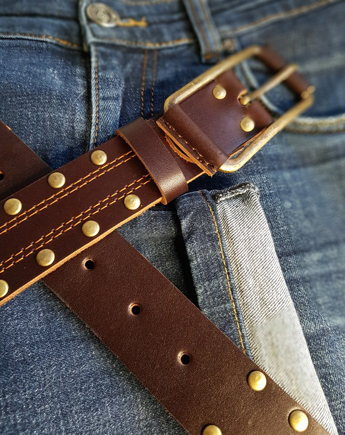 Thick Leather Belt Wide Leather Belt Wide Belt Mens Etsy UK