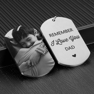 Custom Keychain Personalized Photo Keychains Engraved Key Chain Your handwriting Keychain Drive Safe Men's Gift Boyfriend Gift Father Gifts