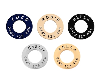 Custom Dog Tags, Dog ID tag, small dog id tag, pet id tag, dog id tag engraved, personalized dog tag, Stainless Steel, Cat Tag, Pet Disc Tag
