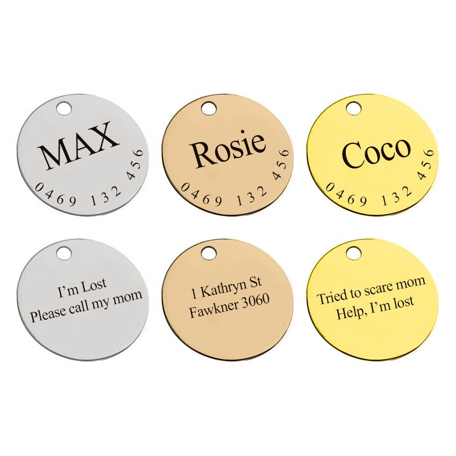 Custom Dog Tags Dog ID Tag Small Dog Id Tag Pet Id Tag Dog Etsy Australia
