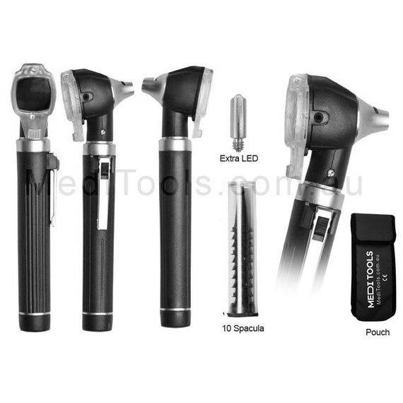 Mini Otoscopio Fibra Óptica, Negro, Médico, Examen de Oído, LED Gratis,  Antorcha, Premium -  España