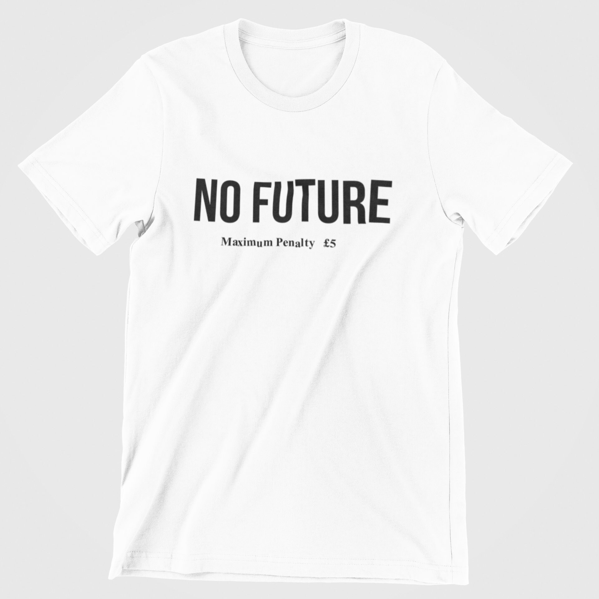 No Future Classic Punk T-shirt - Etsy