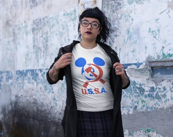Classic Crass USA USSR  T-Shirt Vintage