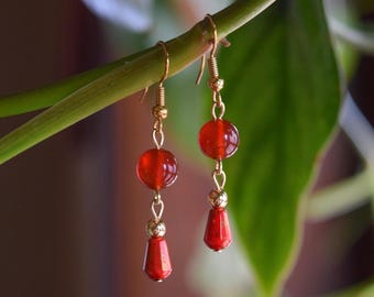 One-of-a-Kind Red Earrings
