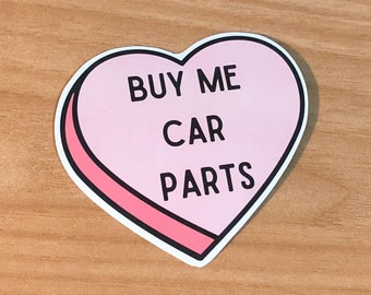 Buy Me Car Parts Sticker 3 inch | Car Sticker | Vinyl Car Girl Sticker | Lady Driven Sticker | JDM Girl Sticker