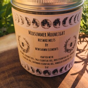 Beeswax Melts-Midsummer Moonlight-wax melts-loose incense image 3