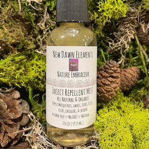 Natural Insect Repellent Spray ~ Bug Spray ~ Organic Bug Mist ~ Essential Oils ~ Nature Embracer ~ No Deet ~ Skin Safe Bug Repellent