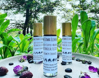 Suero para ojos Herbal Rose & Coffee: Elixir botánico orgánico