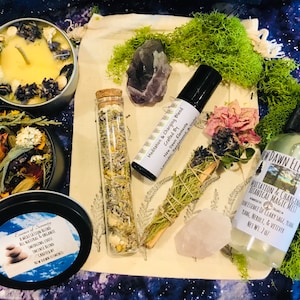 Ritual Self Care Box ~ Crystals and Herbs ~ Meditation & Self Love Gift Set ~ Botanical Nature Set ~ Self Care Gifts ~ Wellness Gift Box