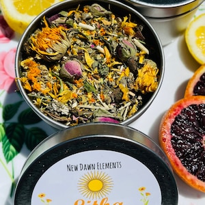 Litha Midsummer Sunrise Herbal Tea Blend | Organic & All Natural Tea Blend | Sun Tea | Iced Herbal Tea | Summer Solstice Celebration Tea