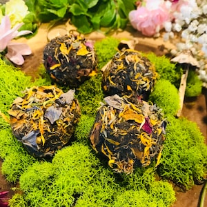 Botanical Bee Seed Bombs, Wildflower Seeds for a Pollinator Garden, Organic & Non GMO Seeds, Spring Garden Planting, Gift Ideas, Bulk option
