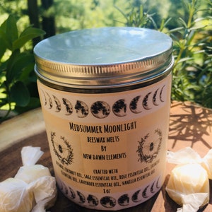 Beeswax Melts-Midsummer Moonlight-wax melts-loose incense image 6