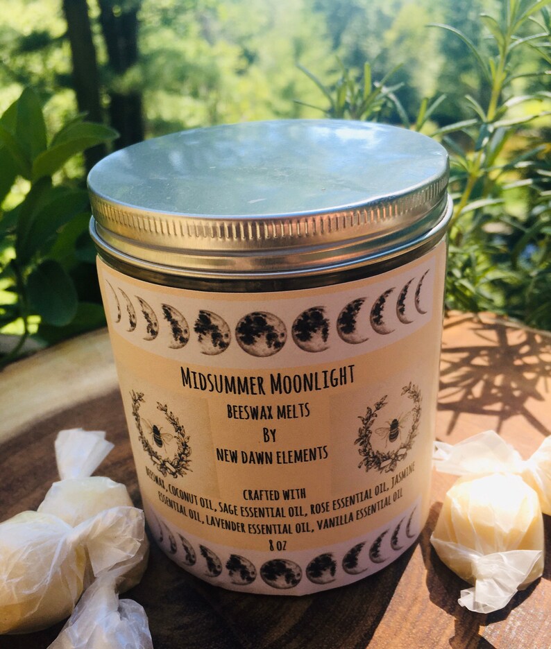 Beeswax Melts-Midsummer Moonlight-wax melts-loose incense image 6