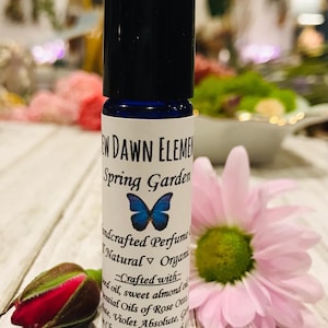 Spring Garden Oil Perfume, All Natural, Organic, Rollerball, Essential Oil Scented, Aromatherapy, Fragrance, Floral Perfume, gift for her