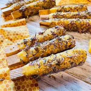 Organic Lavender, Lilac, & Lemon Beeswax Palo Santo, Natural Smudge Sticks, spring incense  wellness gift, Aromatherapy, Energy Cleansing