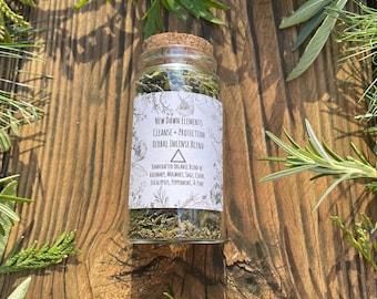 Cleanse & Protect Natural Loose Herbal Incense Blend for burning, bath, aromatherapy, cleansing, simmer pot, Wellness Gift, Purification