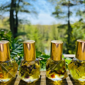 Elemental Oil Blend: Crystal Herb Infused Anointing Intention Oil