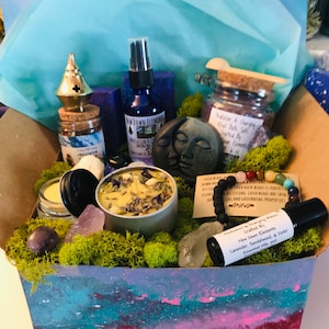 Self Care Gift Set, Meditation Kit, Crystal Set, Friendship Gift, Relaxation & Healing Set, Wellness and Mindfulness Gift, Spa Witchy Gift