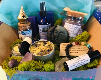 Self Care Gift Set ~ Meditation Gift Box ~ Crystal Gift ~  Self Care Set ~ Relaxation & Healing Set ~ wellness gift ~ Mother’s Day Gift