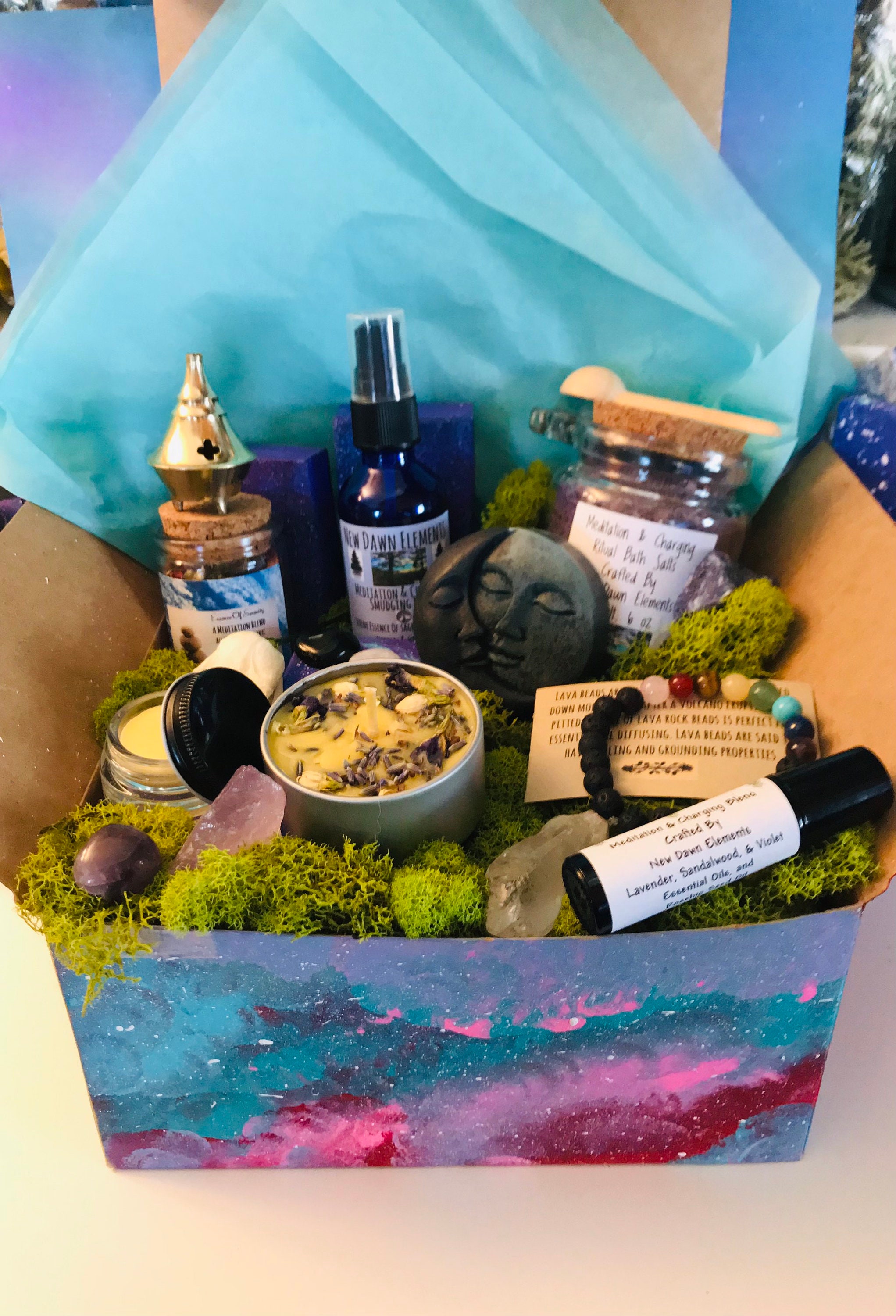 Self Care Gift Set: Handcrafted Meditation & Relaxation Kit