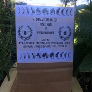 Beeswax Melts-Midsummer Moonlight-wax melts-loose incense Small-10 Melts