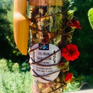 Full Moon Herbal Incense~Handcrafted Herbal Incense~Full Moon Ritual Smudge Blend~Herbal Incense~Floral Incense~Herbal Smudging~Natural