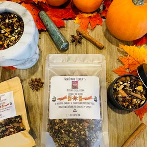 Mulling Spice Herbal Tea Blend ~ Organic Tea ~ Autumn Everlasting ~ Pumpkin Spice Natural Tea ~ Seasonal Tea  ~ Fall Tea ~ Autumn Tea Blend