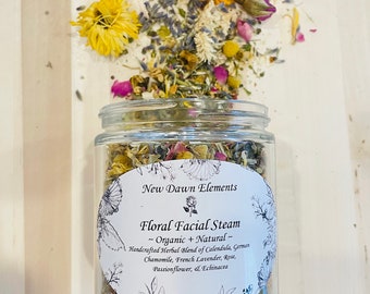 Natural Face Steam Herbal & Floral organic skin care wellness gift Relaxing Aromatherapy Bath Botanical Facial Care Spa Gifts