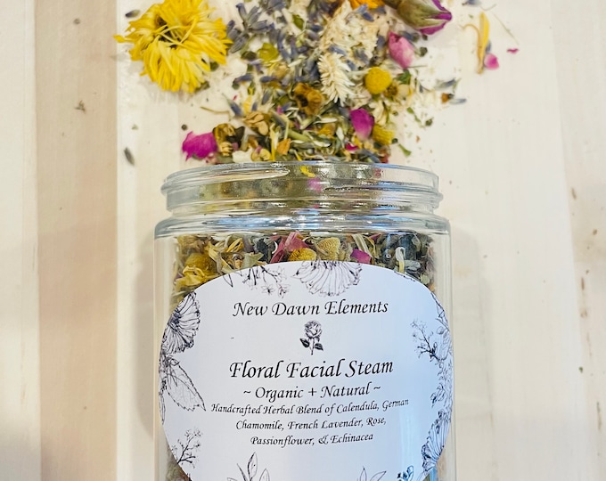 Natural Face Steam Herbal & Floral organic skin care wellness gift Relaxing Aromatherapy Bath Botanical Facial Care Spa Gifts