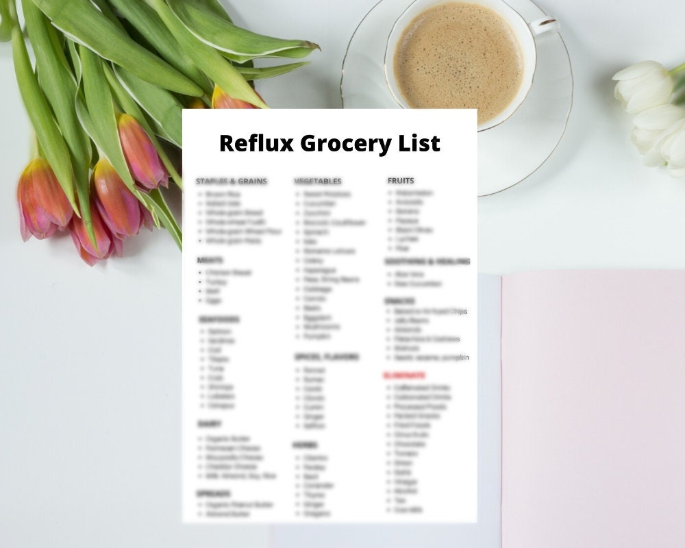 Acid Reflux, Gerd, LPR , Heartburn, and Gastritis Diet Grocery Shopping