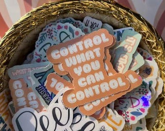 Control What You Can Control Sticker, Focus on What Matters Decal, Mental Health Awareness Sticker, Positive Motivation Decal for Laptops