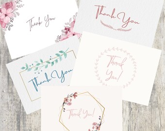 Printable Thank You Notecard Set