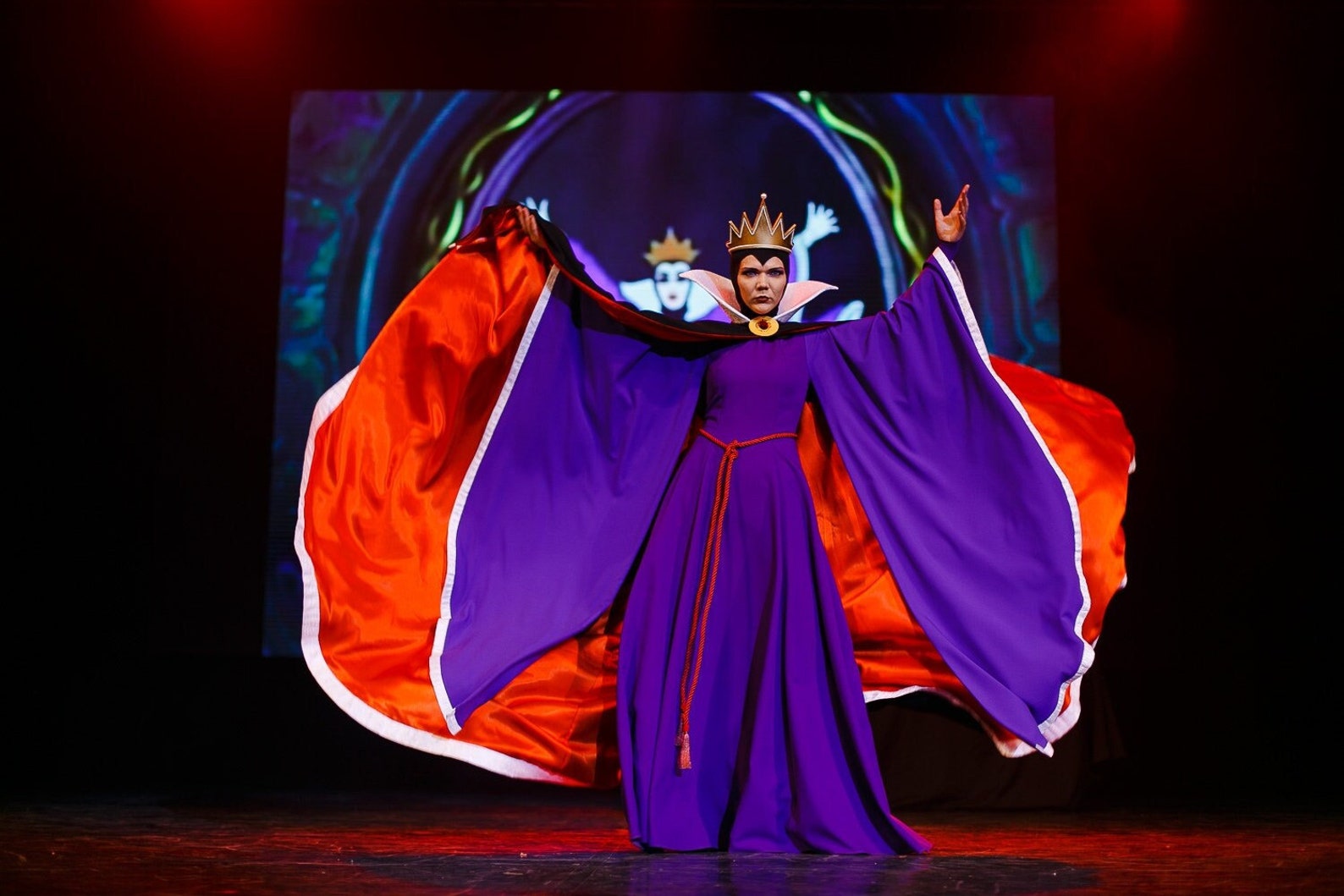 The Evil Queen cosplay costume that was inspired by Disney. Etsy