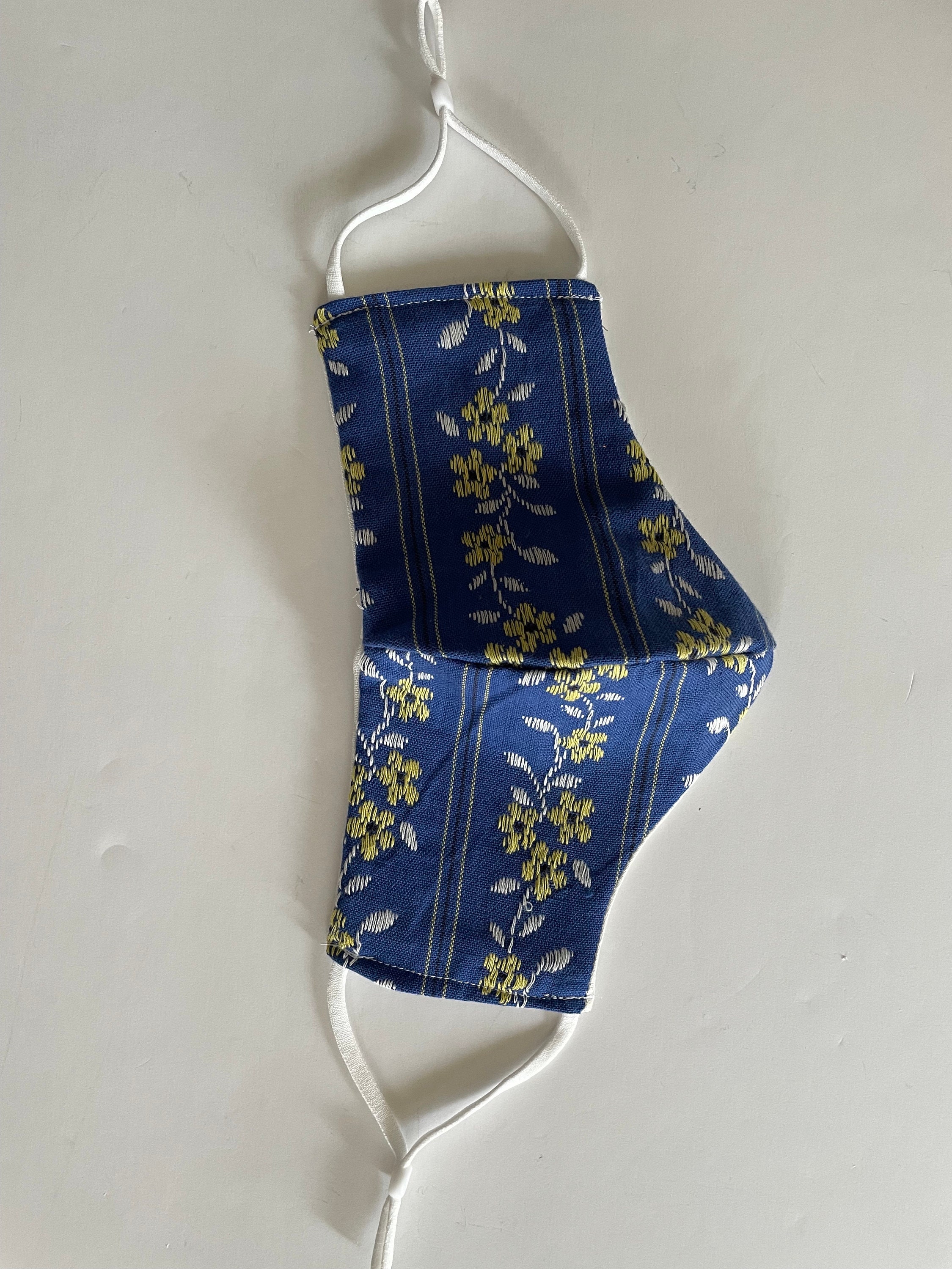 Organic Cotton Double Layer Handloom Jacquard Face Mask Etsy