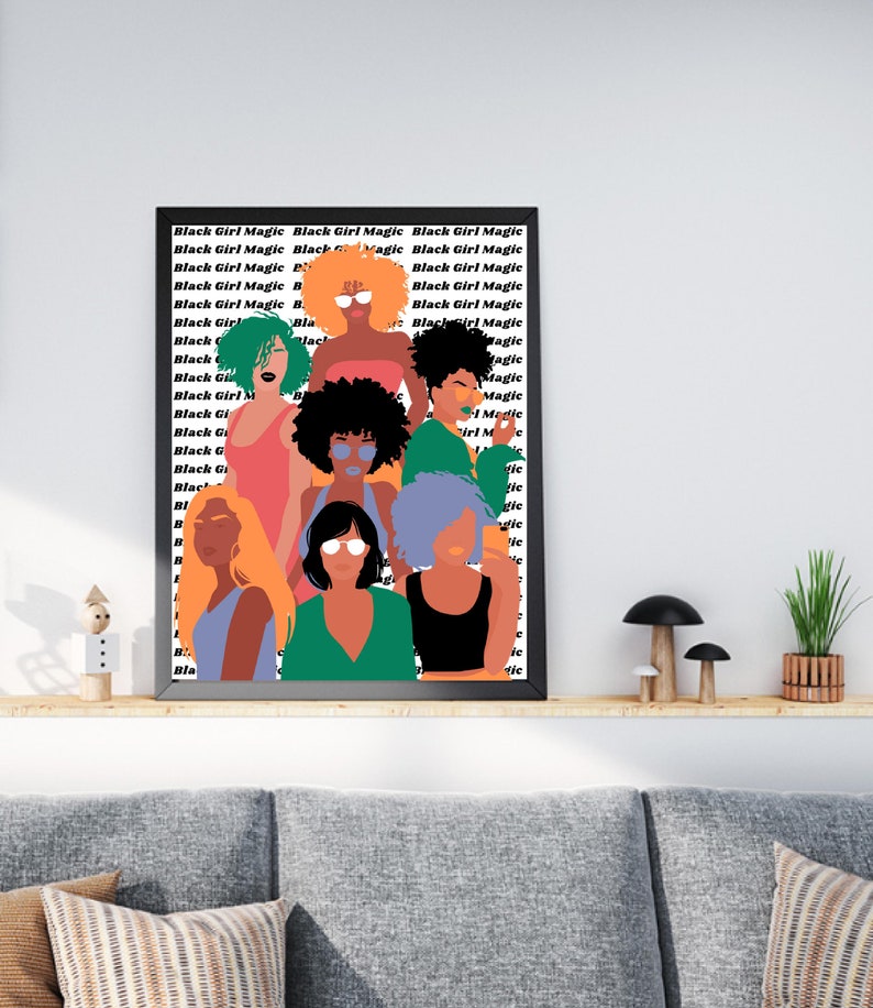 Black Girl Magic Printable Wall Art | Etsy