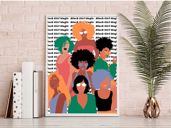 Black Girl Magic Printable Wall Art | Etsy