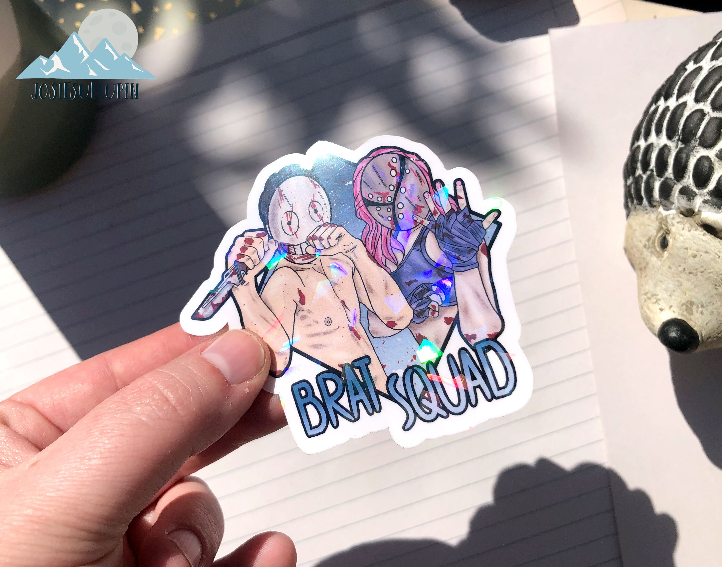 The Legion Dead By Daylight Holographic Sticker Brat Etsy