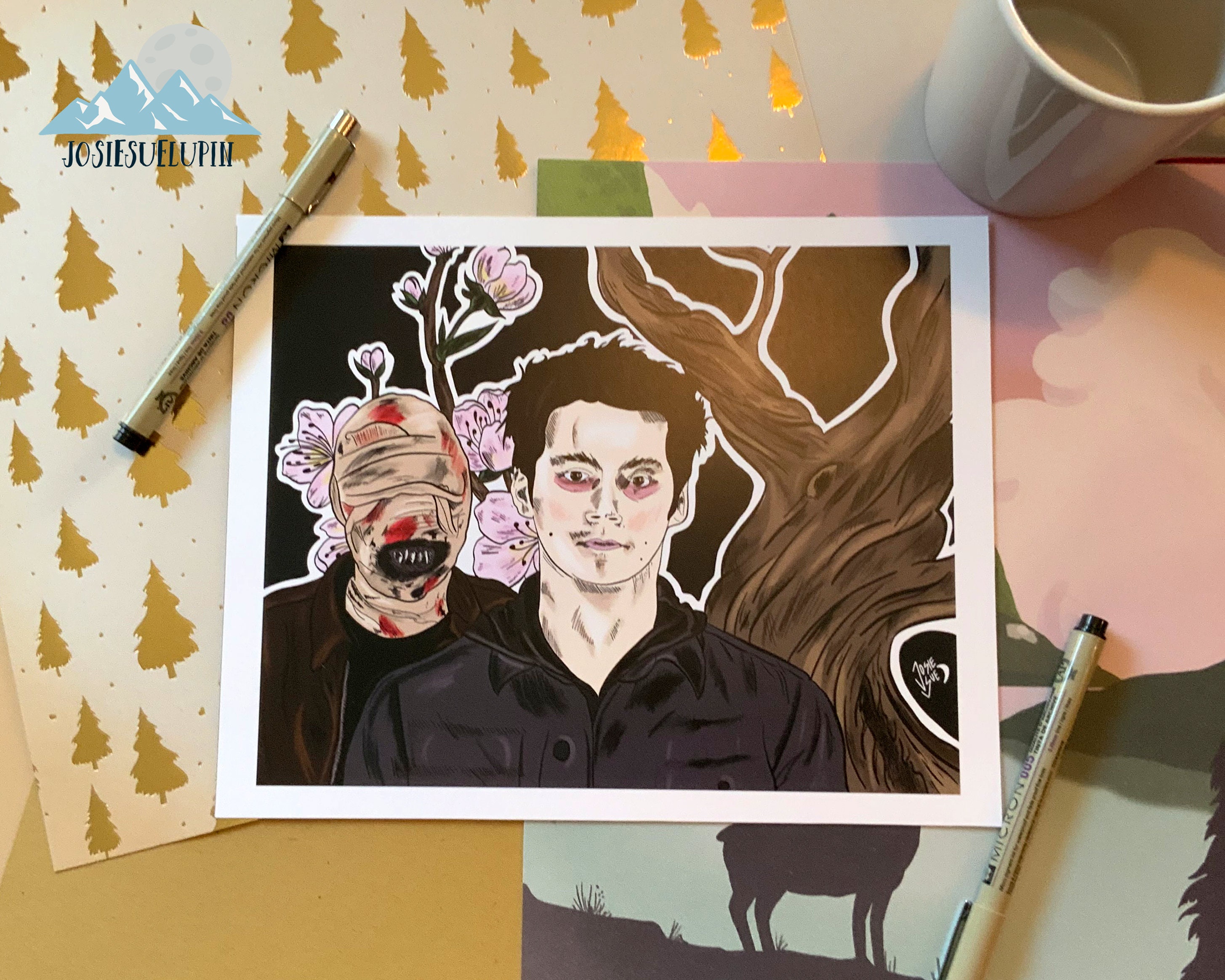 Teen Wolf Stiles Drawings