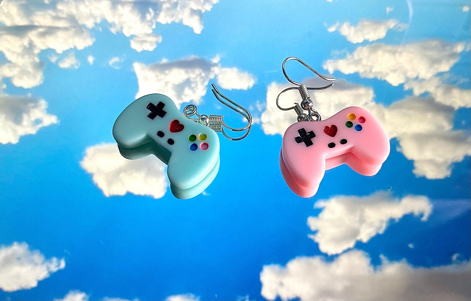Gamer earrings remote earrings game earrings Etsy