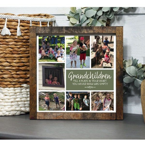 Grandchildren Photo Collage Etsy