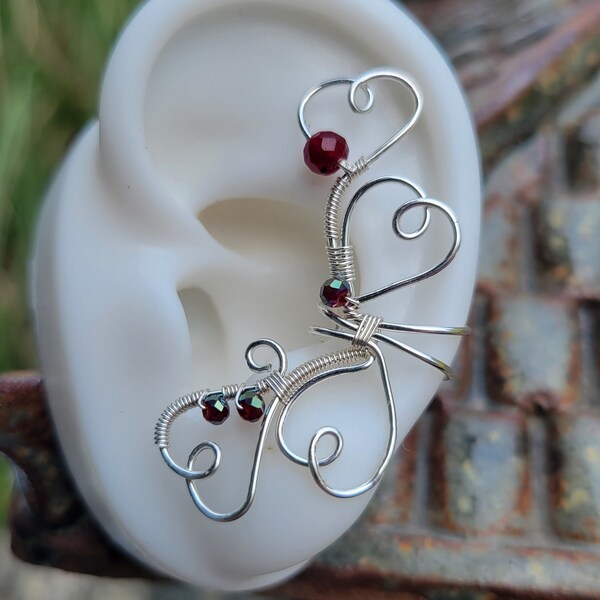 Heart Ear Cuff Etsy